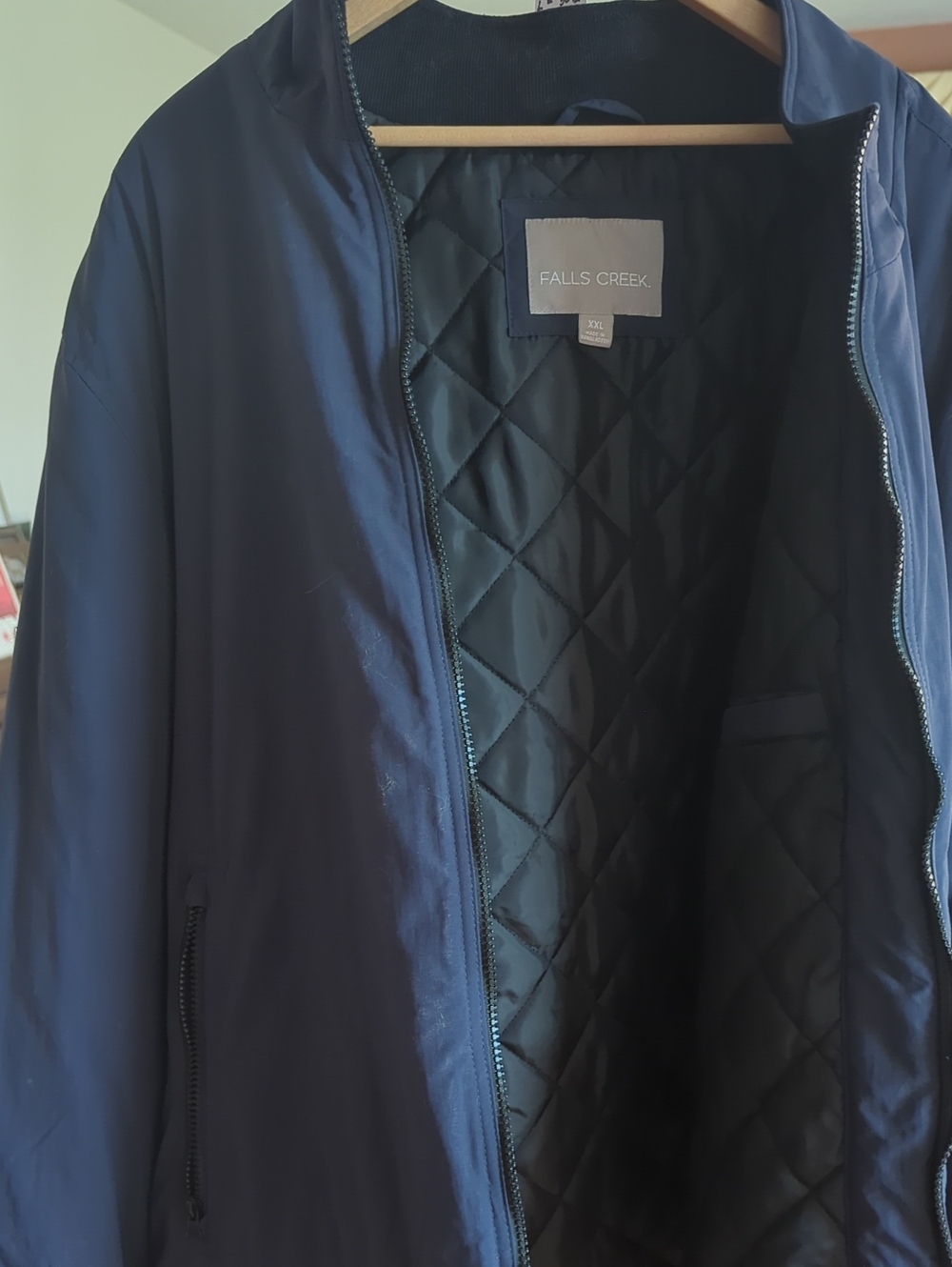 Falls Creek Navy Lightweight Quilted-Lined Shirt Jacket